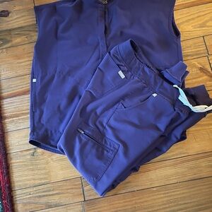 Figs scrub set*Digital Grape” Purple* Womens size Small